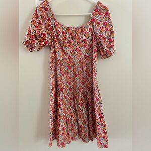 MELLODAY Multicolor Smocked Floral Top